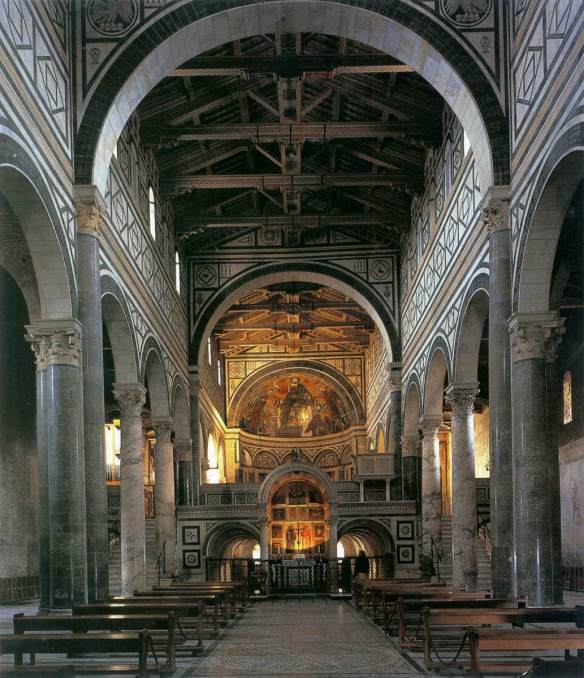 Interior view c. 1050 Photo San Miniato al Monte, Florence