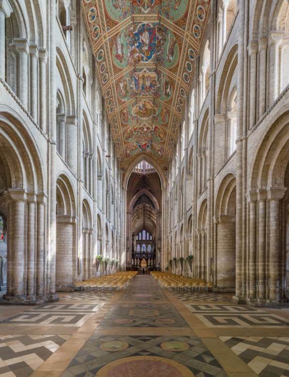Interior view 12th century Photo Cathedral, Ely