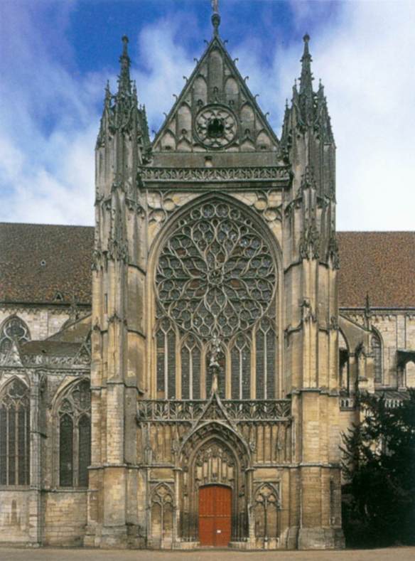 Exterior view 1490-1512 Photo Cathedral, Sens, France